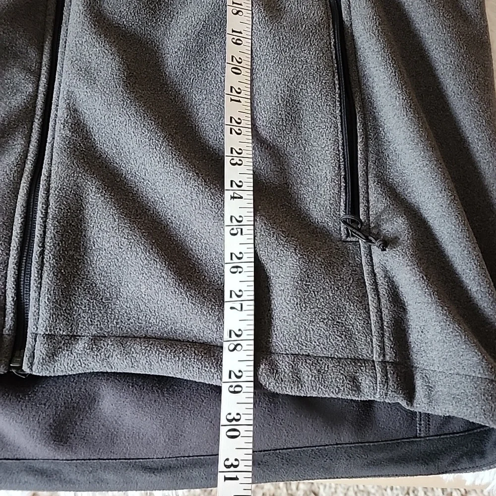 The North Face Men's Gray Full Zip Fleece Jacket Pullover